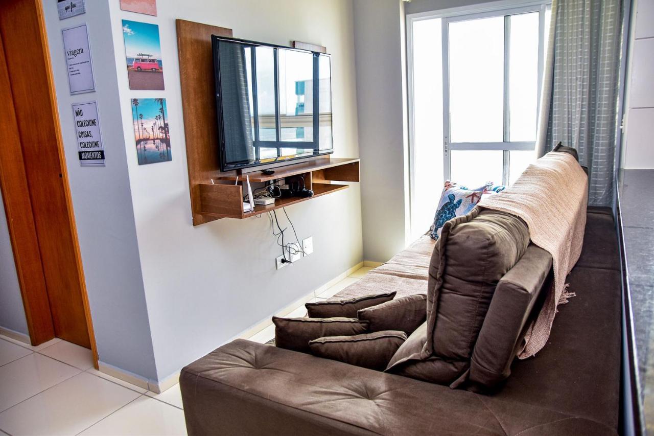 Ferienwohnung Apto C Wi-Fi A Beira-Mar Na Praia Jardim Real Sp Praia Grande  Exterior foto